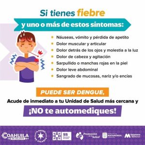 🚑 ¿TIENES FIEBRE? ¡NO ESPERES! CONSULTA A TU UNIDAD DE SALUD HOY MISMO. 🌡️