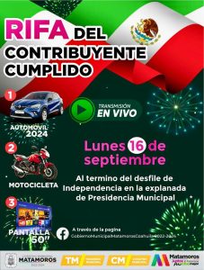 🎉 RIFA DEL CONTRIBUYENTE: ¡TE ESPERAMOS! 📅